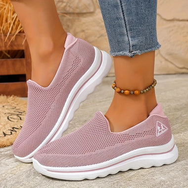 Breathable Womens Slip On Sneakers Soft Sole Comfortable Lightweight Casual Shoes for Everyday Walking Low Top