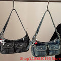 Fashion Handbag Retro Denim Bag Underarm Bag Crossbody Bag Spicy Girl Y2K Cloth bolsas Shopping Сумка 2026 Purses and Handbags