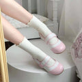 Small cute round toe flat sole single shoe with color matching breathable low heel simple comfortable women's shoes