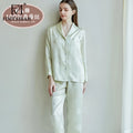 FIMTAIRAH 6A 19MM 100%Silk Pajamas Women's Home Wear   long-sleeved two-piece set 100% mulberry silk Pijamas
