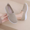 Comfortable casual women's shoes spring and summer breathable fabric uppers solid colors low-cut design soft and outdoor walking