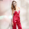 ZVAQS 100% Real Mulberry Silk Pajamas Sets Woman Sexy Night Wear Female Tank Tops and pants Summer Loungewear Women 2026 Pijama