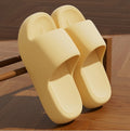 YNPO Unisex Bathroom Slippers Cloud Cushion Slides Summer Flat Sandals Thick Platform Shoes Indoor Non-Slip Couple Flip Flops