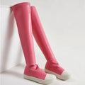 2025 Women's Boots Plus Size  Casual Women's Boots Sexy Over the Knee Casual Stretch Sneaker Boots Designer Shoes