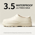 Winter Waterproof EVA Slippers Women Men Thick Sole Warm House Shoes Anti-Slip Plush Fuzzy Indoor Outdoor Cotton Footwear