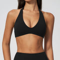 Yoga Bra Workout Halter Tops Fitness Sports Bras Sexy Athletic Sport Underwear Women Shockproof Running Crop Top With Chest Pad