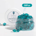 50pcs Portable Blue Copper Peptide Capsule Face Serum for Night Moisturizing Firming Plumping Radiant Skin Care Essential