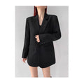 Gray Blazer Woman Black Jacket Outerwears Solid Over Clothes Coats for Women Dress Loose Long Korean Reviews Many Outdoor New In