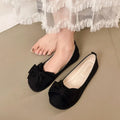 Women Ballet Flats Big Bow Round Toe Casual Shoes Soft Comfortable Ladies Loafers All‑season Slip on Footwear Women’s Shoes