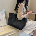 Urban Minimalist Style Large Capacity Women's Tote Bag Underarm Shoulder Commuter Handbag Fashionable Travel Underarm Bag
