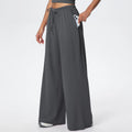 Women Yoga Pants Women Quick Drying Wide Leg Yoga Pants Loose Yoga Pants High Waist With Pockets Fitness Sport Gym Workout Drawstring Full Length