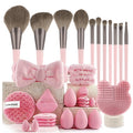 Makeup set kit 33pcs beauty set makeup kit large and small beauty sponges for flawless makeup application and removal of makeup full set