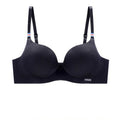 Ice Silk Bra For Women Sexy Seamless Bralettle Gather Push Up Lingerie Wireless One Piece AB Cup Adjust Straps Candy Color Bras