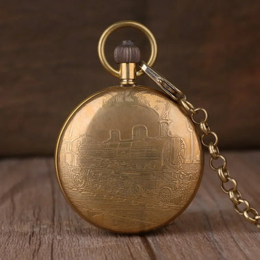 Elegant Pocket Watches For Men Women Gift Vintage New Golden Mechanical hand wind Watches Steampunk reloj de bolsillo