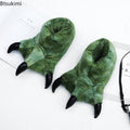 Winter Warm Soft Indoor Floor Slippers Couple Shoe Paw Funny Animal Christmas Monster Claw Plush Home Cotton Shoes for Men Women