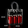 The New Transparent PVC Handbag Large Capacity Multi-purpose Gift Bag Plastic Candy Bag Gift