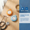 Nurse Doctor Unisex Colourful Silicone Pocket Watches Clock Head Face Parts For Badge Reel Keychains Lanyards Key Rings Rope