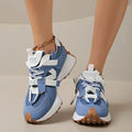 Comfortable Low Top Lace Up Women's Sneakers Thick Soled Casual Loafers 2026 New Fashion Outdoor Casual Women Shoes