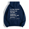 2026 new To The Person Behind Me You Are Amaeing Women Hooded Sweatshirts Autumn Winter Warm Casual Hoodie Harajuku Casual Tops