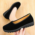 2026 Women's Soft Bottom Anti-Slip Spring Summer Breathable Comfortable Beijing Cloth Shoes Formal Casual PVC Outsole Round Toe