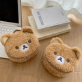 Makeup 1PCS Cute Plushes Makeup Case Anime Relaxed Bear Cosmetic Bag Women Jewelry Storage Pouch Girl Organizer Handbags Gifts