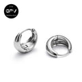 2PCS 316L Medical Stainless Steel Earrings With A Niche Design Women's Perforated Jewelry Light Luxury Ear Rings