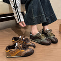 2026 Autumn New Women's Invisible Height Increasing Retro German Trainer Shoes Fashion Versatile Casual Sports Sneakers