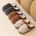 Platform Fluffy Slippers For Women Men House Flats Fashion Warm Plush Winter Cotton Shoes Ladies Indoor Home Casual Footwear