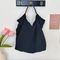 Women's Tote Bags Korean Dopamine Simple Versatile Swwet Kawaii Cute New Handbags Large Capacity Portable Shoulder Bags