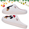 Xmas Dachshund Plush Slippers Fuzzy Dog Slippers Comfortable Warm Slip-on House Shoes Anti Slip Soft Furry Slipper for Men Women