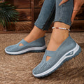 Women Breathable Mesh Flat Mules Lightweight Slip On Walking Shoes Comfort Versatile Daily Outdoor Travel Casual Mother Footwear