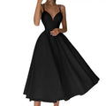 Elegant Women's Dresses Temperament Multicolor Halter Summer Sexy Dresses Ladies Swing Party Gowns Dresses for Female 2025 New