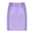 Women Glossy Bodycon Skirts Rave Party Club Wear Stretchy Slim Fit Pencil Skirt Short Dress Solid Color High Waist Daily Clothes
