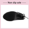New Women High Heels Peep Toe Ankle Boot Stilettos Jazz Woman Dance Shoes High Top Women Ballroom Dance Boots Soft Soles