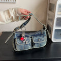 Fashion Handbag Retro Denim Bag Underarm Bag Crossbody Bag Spicy Girl Y2K Cloth bolsas Shopping Сумка 2026 Purses and Handbags
