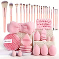 Makeup set kit 33pcs beauty set makeup kit large and small beauty sponges for flawless makeup application and removal of makeup full set