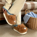 XIXITIAO Winter Plush Home Slippers Men Women NEW Fashion Soft Comfort Warm Fluffy 3D Bear House Shoes Antislip Indoor Footwear