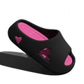 2024 EVA Fashion Sandals Slippers Solid Color Thick Beach Slides Non-slip Breathable Shower Shoes Outside Summer Women