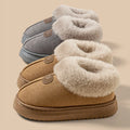 Fleece Lined Winter Slippers For Men Women With Ankle Cover Thick Sole Lightweight Eva Indoor Outdoor Warm Home Shoes Multiple C