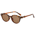 Korean-style fashionable round-frame sunglasses with a bow-shaped design for women