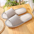 House Flax Slippers Women Floral Autumn Cute Home Indoor Non Slip Funny Sandals Cartoon Kawaii Linen Cat Shoes Flat  Striped
