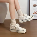 Fashionable New Round Toe Lace Up Comfortable Flat Bottom Women's Sports Shoes Popular Spring Autumn Thick Soled Casual Shoes