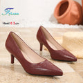 Plus Size 35-46 Women's Pumps Wine Red Stiletto Comfy Pointed Toe Shallow Mouth Single Shoes Ladies Daily Commuting Work Shoes