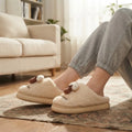 Cute Mushroom Plush Slippers Women Men Winter Warm Thick Sole House Shoes Indoor Fuzzy Non-Slip Comfortable Couple Footwear
