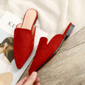 2022 Fall New Women's Mules Shoeless Half Slippers Sandals Loafers Ballet Flats Zapatos Mujer Calzado Women's Shoes 33-42