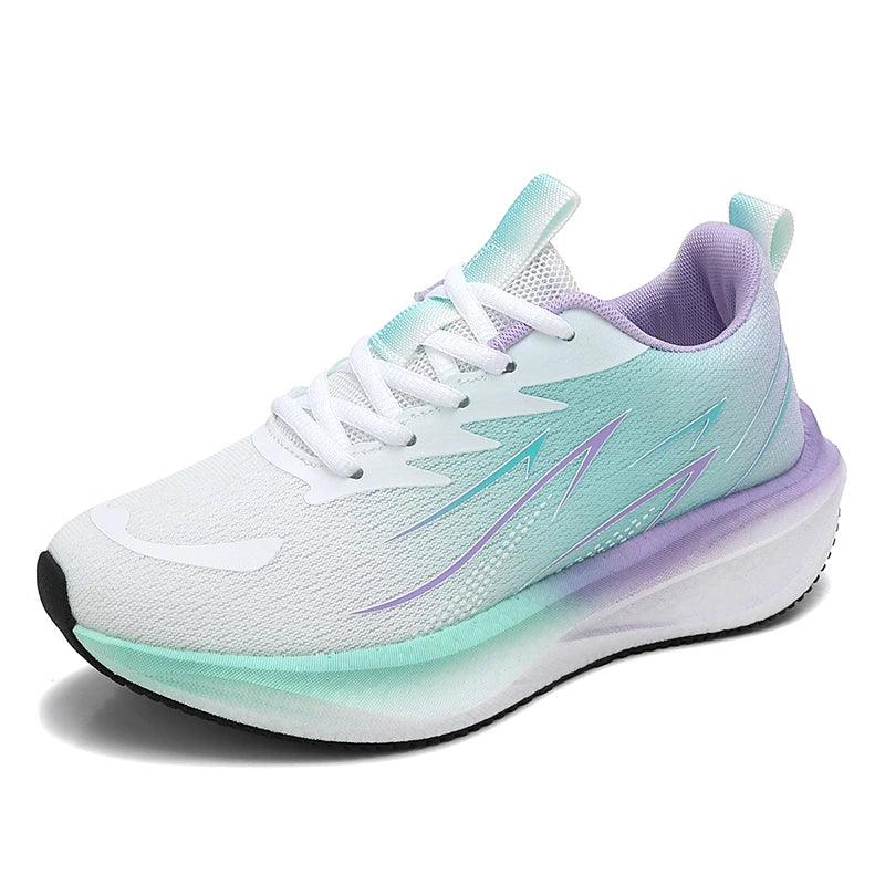 Lightweight Carbon Plate Shock-Absorbing Running Shoes for Women, New Spring and Summer Models, Fresh Mesh Breathable Professional Sports and Casual Shoes