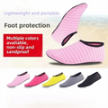 1 Pair New Unisex Aqua Shoes Lightweight Rubber Sole Water Shoes Non-Slip Swim Socks for Swimming, Diving & Beach