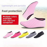1 Pair New Unisex Aqua Shoes Lightweight Rubber Sole Water Shoes Non-Slip Swim Socks for Swimming, Diving & Beach