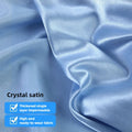 Satin Fabric By The Meter High Grade Crystal Satin Fabric Glossy By The Meter for Clothes Dress Shirt Decoration Diy Sewing Soft Silky Designer Cloth Blue