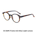 BLUEMOKY Vintage Round Prescription Glasses For Men Women Stylish Photochromic Progressive Optical Eyeglasses